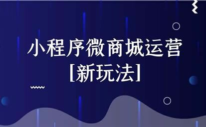 小程序微商城运营[新玩法]